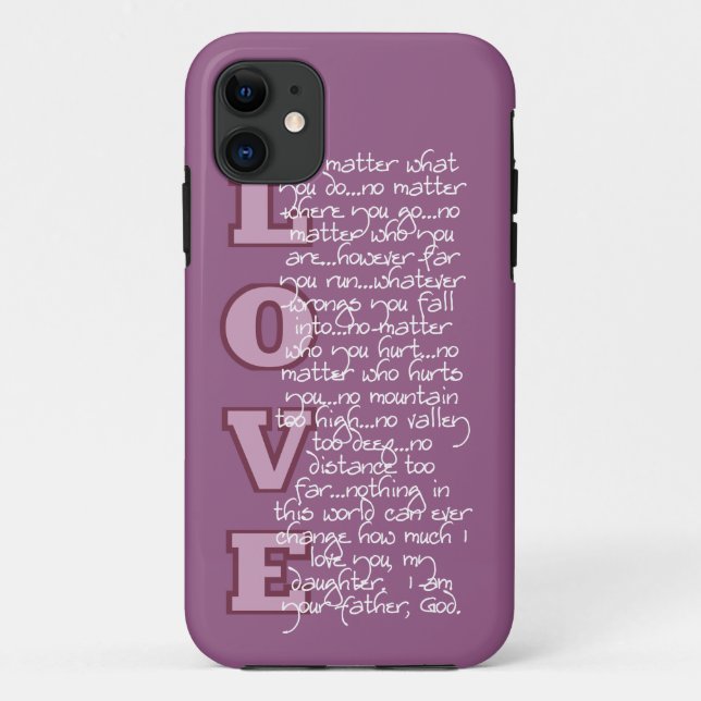 Capa Para iPhone 11 Caso cristão do iPhone 5/5s: O amor de pai (Verso)