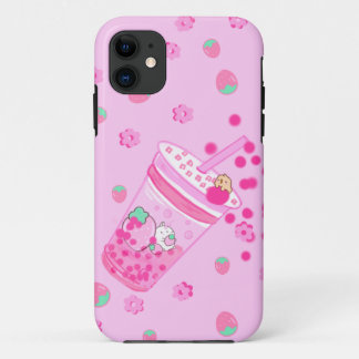 Capa Para iPhone 11 Caso Cute Kawaii Strawberry iPhone 11