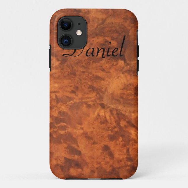 Capa Para iPhone 11 Caso de Burl iPhone 5 da Walnut Circassian *person (Verso)