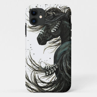 Capa Para iPhone 11 Caso de Cavalo com Espírito Majestoso por Bihrle