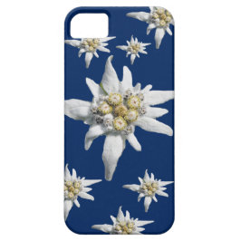 Capa Para iPhone 11 Caso de Edelweiss no fundo azul escuro