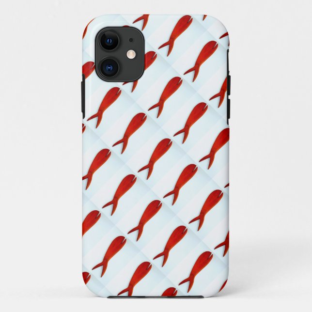 Capa Para iPhone 11 caso de escola de peixe (Verso)