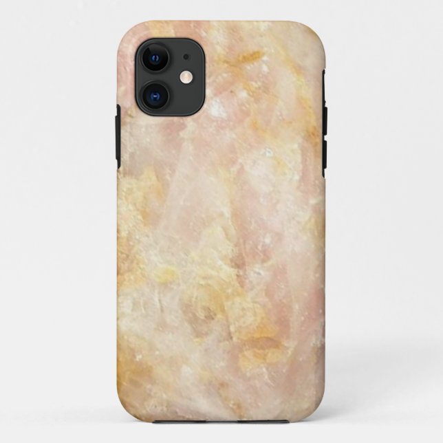 Capa Para iPhone 11 Caso de Faux Quartz Natural (Verso)