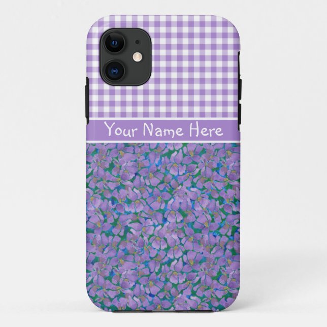 Capa Para iPhone 11 Caso de iPhone 5/5 s personalizado, Violetas e Che (Verso)