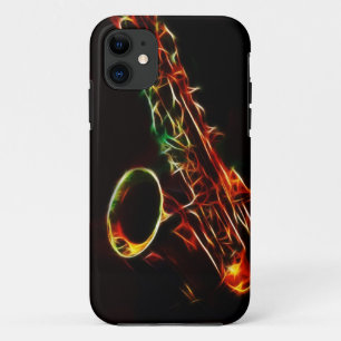 Capa Para iPhone 11 Caso de Iphone 5 do saxofone