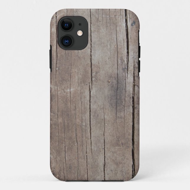 Capa Para iPhone 11 Caso de madeira rachado (Verso)