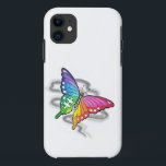 Capa Para iPhone 11 Caso De Mate Samsung Galaxy Da Borboleta Rainbow<br><div class="desc">Desenho original de Sandra Gale de uma bela borboleta sombreada arco-íris com um buraco quebra-cabeça em forma de peça na asa. design de excelente para crianças, jardineiros e promotores de conscientização autista.</div>