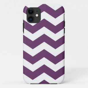 Capa Para iPhone 11 Caso de Padrão de Chevron Roxo - Caso Savvy iPhon