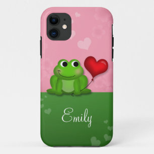 Capa Para iPhone 11 Caso do Balão do Coração Sapo 5