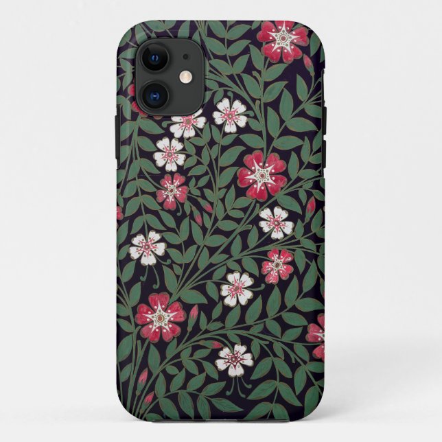 Capa Para iPhone 11 Caso do design floral iPhone4 (Verso)