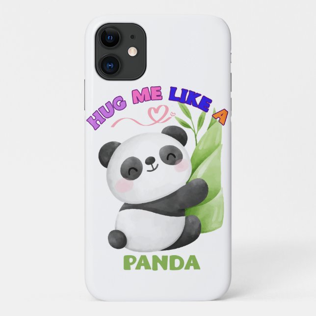 Capa Para iPhone 11 Caso do iPhone 11 - Abraçar-me como um 🐼 do Panda (Verso)
