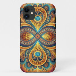 Capa Para iPhone 11 Caso do iPhone 11 Fractal Vibrante