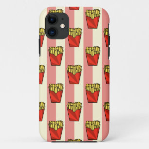 Capa Para iPhone 11 Caso do iPhone 5/5S com Padrão de Fries Franceses