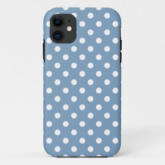 Capa Para iPhone 11 Caso do iPhone 5/5S das bolinhas no azul do