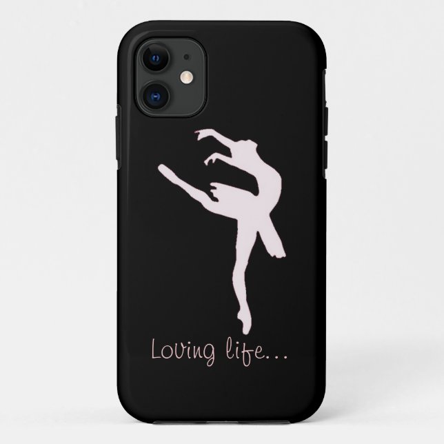 Capa Para iPhone 11 Caso do iPhone 5 da bailarina (Verso)