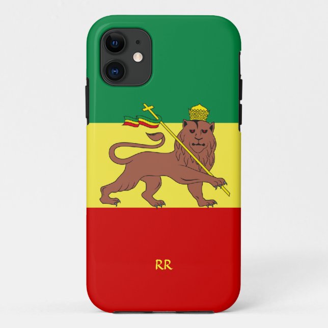 Capa Para iPhone 11 Caso do iPhone 5 da bandeira da música da reggae (Verso)