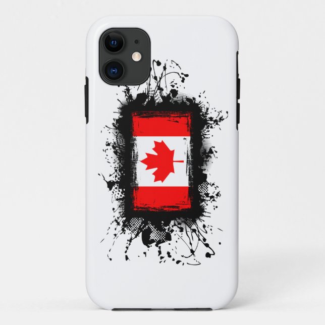 Capa Para iPhone 11 Caso do iPhone 5 da bandeira de Canadá (Verso)
