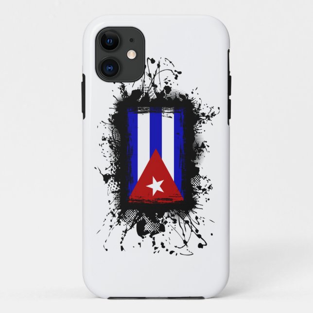 Capa Para iPhone 11 Caso do iPhone 5 da bandeira de Cuba (Verso)