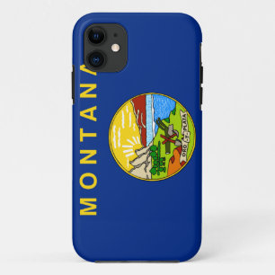 Capa Para iPhone 11 Caso do iPhone 5 da bandeira de Montana