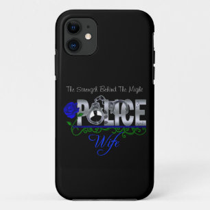 Capa Para iPhone 11 Caso do iPhone 5 da ESPOSA da POLÍCIA do rosa do