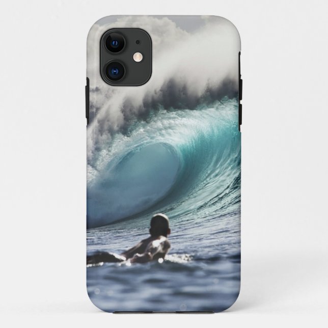 Capa Para iPhone 11 Caso do iphone 5 da onda do surfista (Verso)