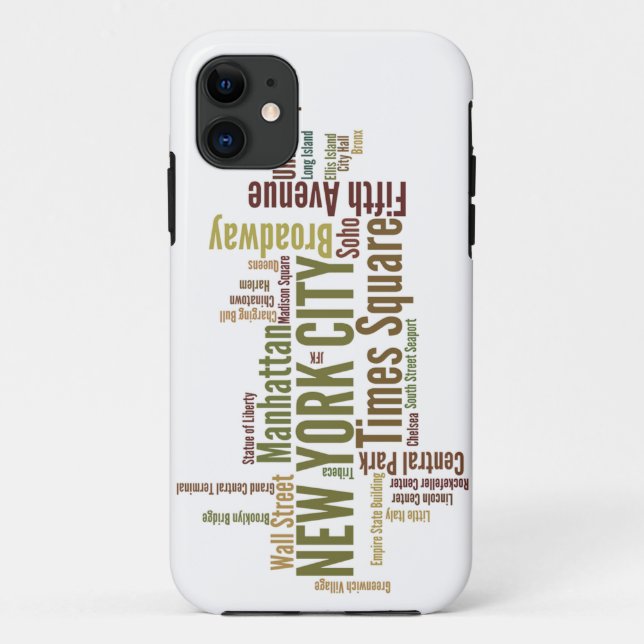 Capa Para iPhone 11 Caso do iPhone 5 de New York (Verso)