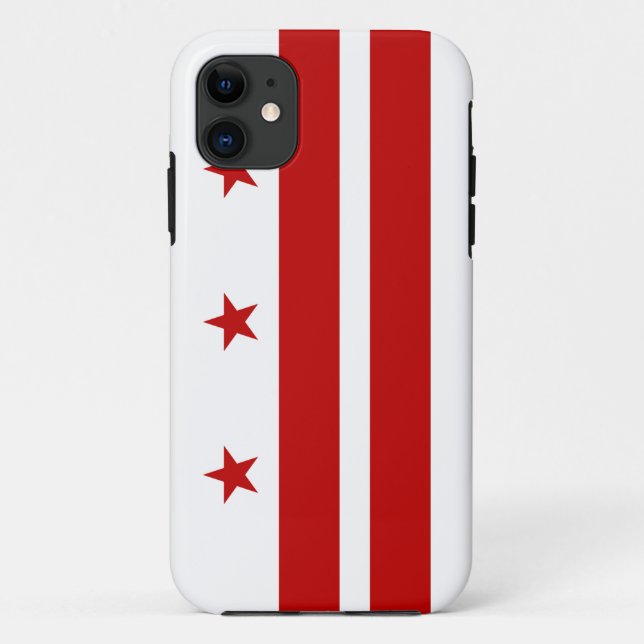 Capa Para iPhone 11 Caso do iPhone 5 de Washington C.C. Bandeira (Verso)