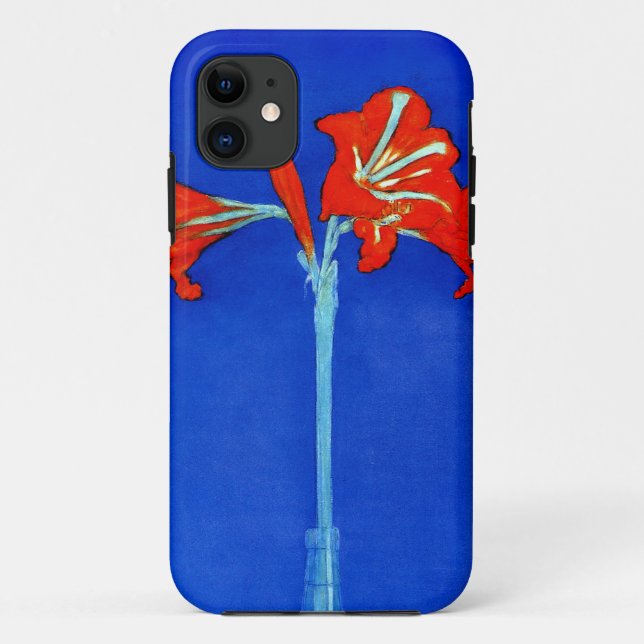 Capa Para iPhone 11 Caso do iPhone 5 do Amaryllis de Mondrian (Verso)