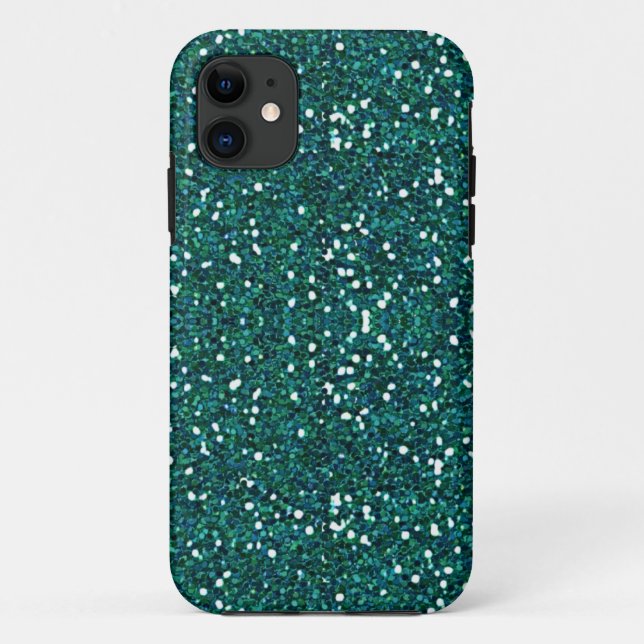 Capa Para iPhone 11 caso do iphone 5 do brilho da cerceta (Verso)