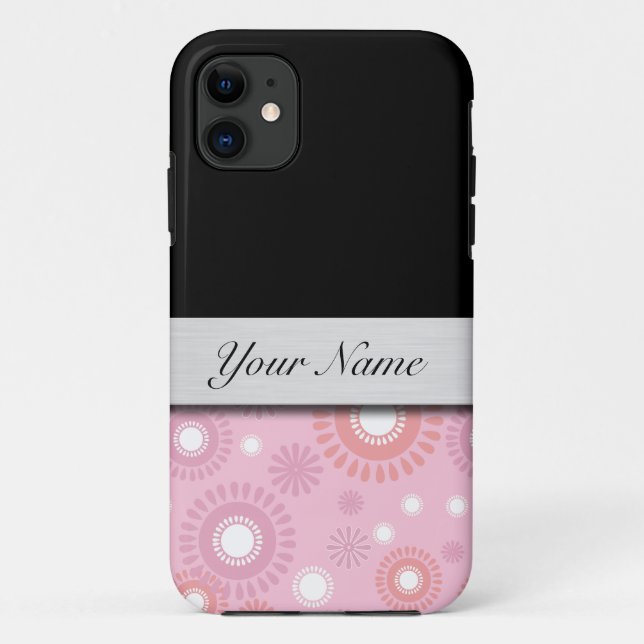 Capa Para iPhone 11 Caso do iPhone 5 do monograma (Verso)