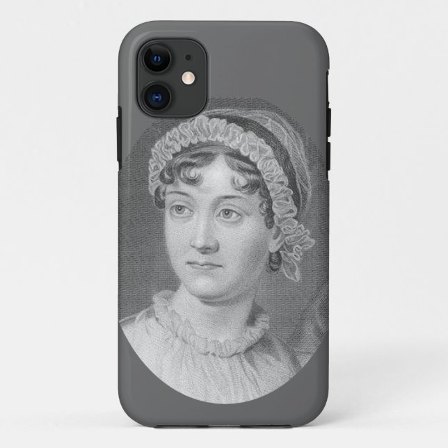 Capa Para iPhone 11 Caso do iPhone 5 do retrato de Jane Austen (Verso)