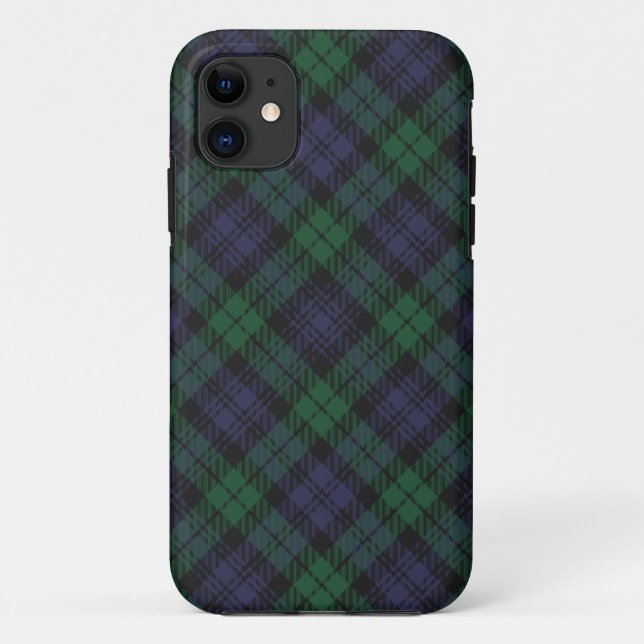 Capa Para iPhone 11 Caso do iPhone 5 do Tartan de Campbell do clã (Verso)
