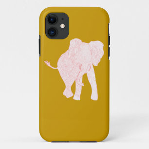 Capa Para iPhone 11 Caso do iPhone 5 do vermelho/mostarda