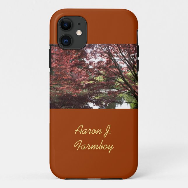 Capa Para iPhone 11 Caso do iPhone 5 maple japonês. (Verso)