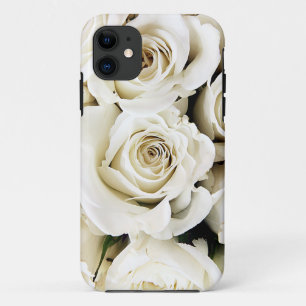 Capa Para iPhone 11 Caso do iPhone 5 - Rosas brancas