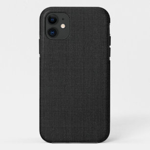 Capa Para iPhone 11 caso do iPhone 5 - sólido Textured - preto