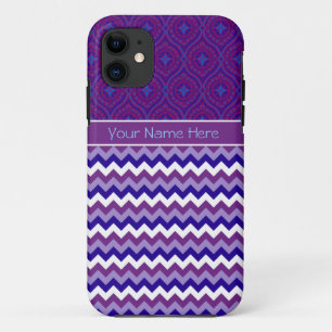 Capa Para iPhone 11 Caso do iPhone 5 Xtreme: Personalize: Cevrons Roxo