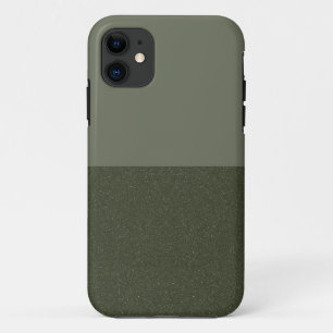 Capa Para iPhone 11 Caso do Moss Green Split Texture iPhone 11 - Perso