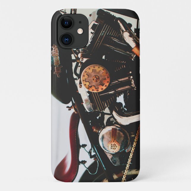 Capa Para iPhone 11 Caso do Motorcycle Biker Rider iPhone 11 (Verso)