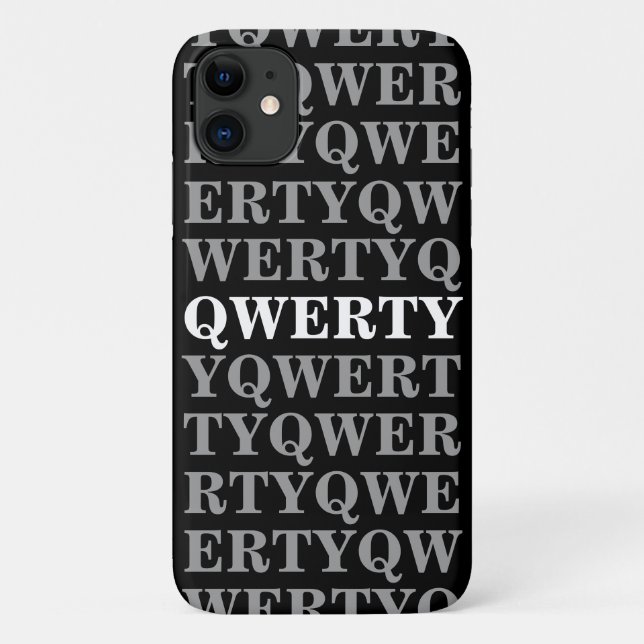 Capa Para iPhone 11 Caso do QWERTY iPhone 11 (Verso)