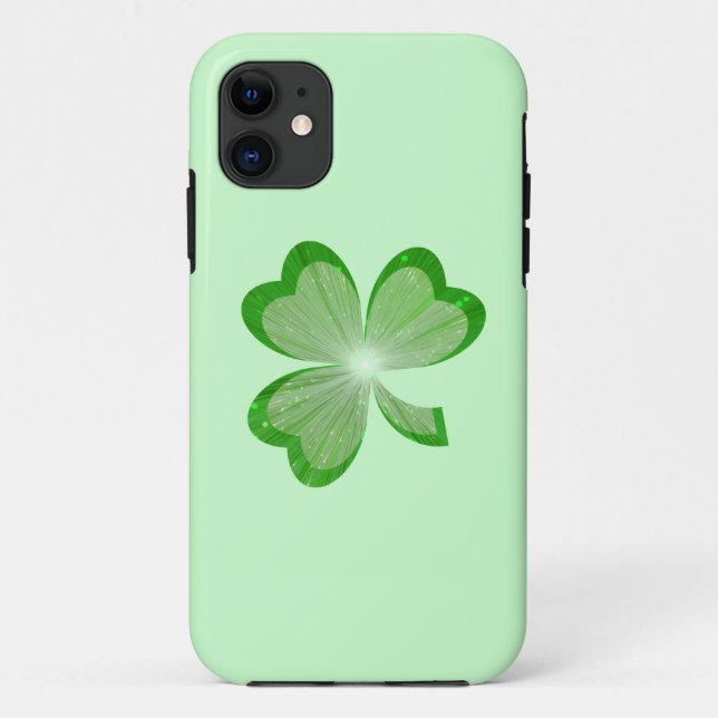 Capa Para iPhone 11 Caso do Shamrock Green iPhone 5 (Verso)
