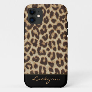 Capa Para iPhone 11 Caso feito sob encomenda do impressão do leopardo