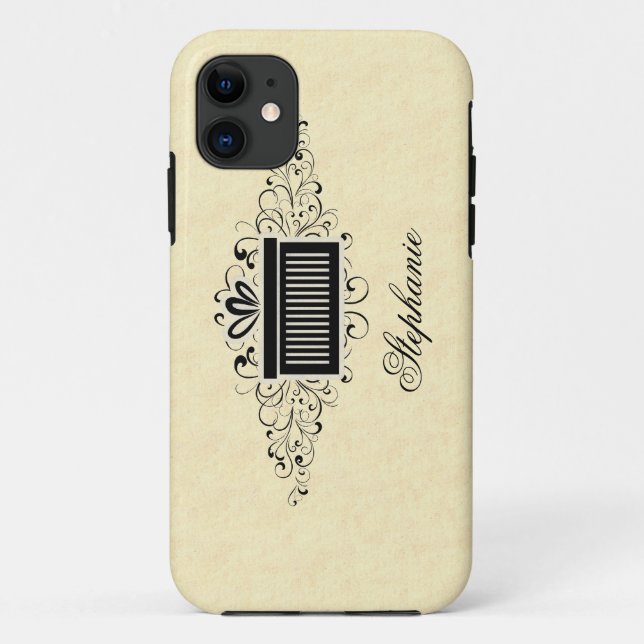 Capa Para iPhone 11 Caso Holiday Swirls Presente iPhone 5 BT (Verso)