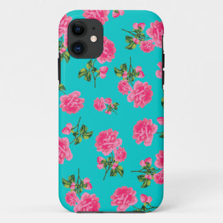 Capa Para iPhone 11 Caso inglês do iphone 5 dos rosas do rosa de