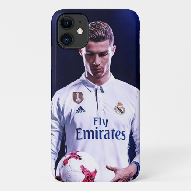 Capa Para iPhone 11 Caso iphone 11 com Imagem Ronaldo (Verso)