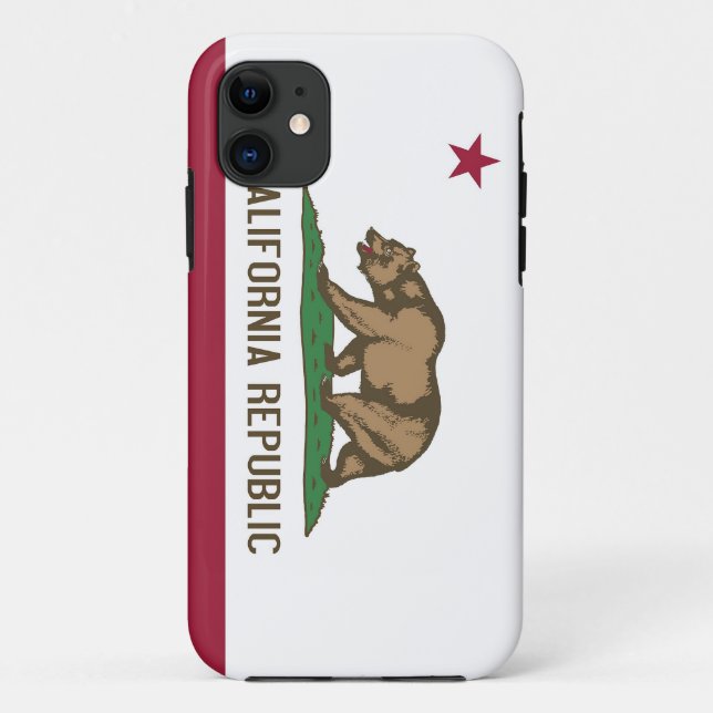 Capa Para iPhone 11 Caso IPhone 5 com Bandeira da Califórnia (Verso)