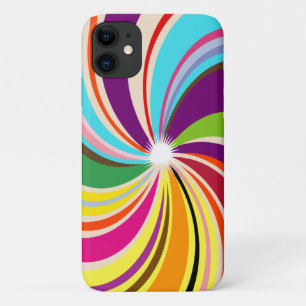 Capa Para iPhone 11 Caso iPhone / iPad de Ondas Coloridas