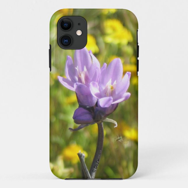 Capa Para iPhone 11 Caso iPhoneSE de Flor Roxo (Verso)