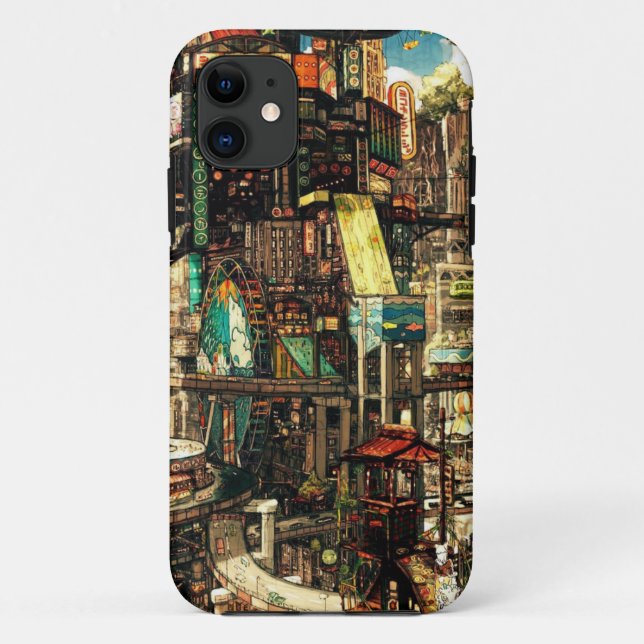Capa Para iPhone 11 caso Japonês-influenciado (Verso)