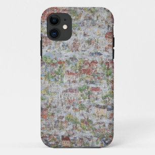 Capa Para iPhone 11 Caso Móvel de Arte Mosaica Urbana